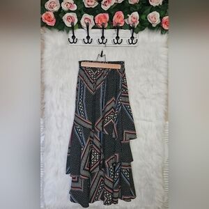 File 16 Rare Boho Layered Asymmetrical Skirt (NWOT)